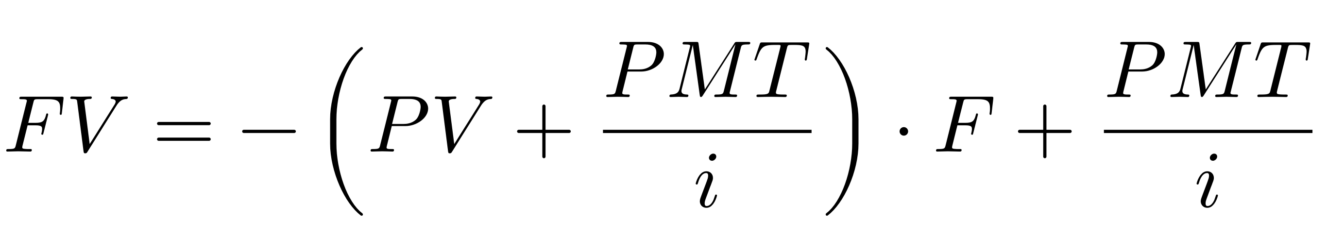 A possible formula to calculate FV for the Rogue One.